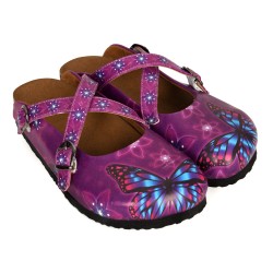 Grozy Purple Butterfly Kadın Terlik