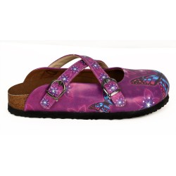 Grozy Purple Butterfly Kadın Terlik