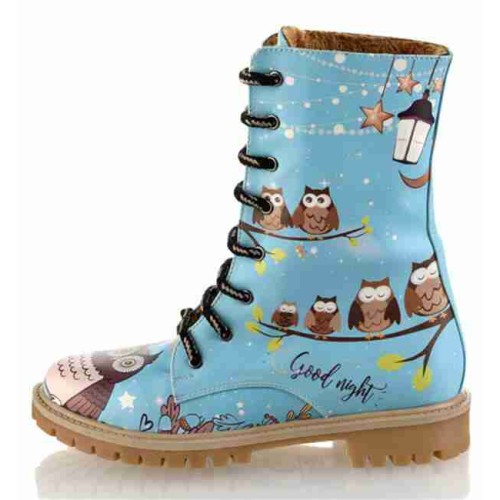 Grozy Turquoise Owl Bayan / Çocuk Uzun Bot