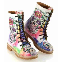 Grozy Sugar Skull Bayan / Çocuk Uzun Bot