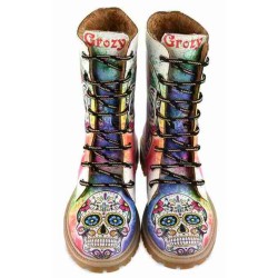 Grozy Sugar Skull Bayan / Çocuk Uzun Bot