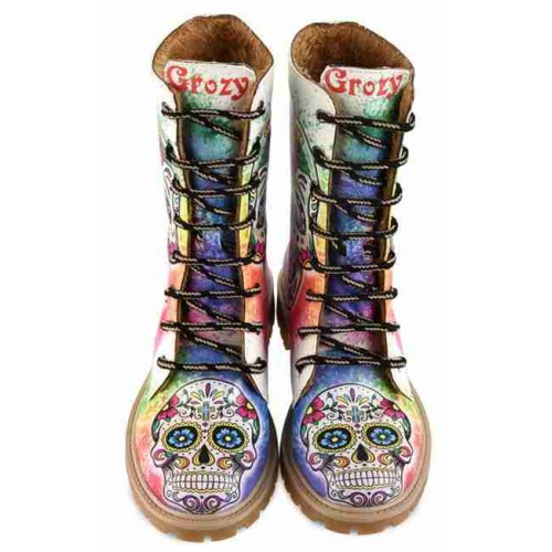 Grozy Sugar Skull Bayan / Çocuk Uzun Bot