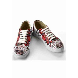 Grozy Psychedelic Skull Bayan Sneakers