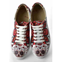 Grozy Psychedelic Skull Bayan Sneakers