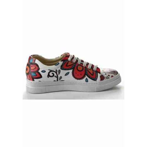 Grozy Psychedelic Skull Bayan Sneakers