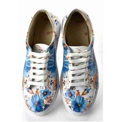 Grozy Blue Flowers Bayan Sneakers