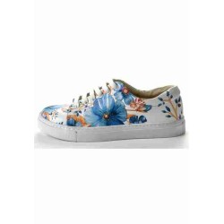 Grozy Blue Flowers Bayan Sneakers