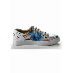 Grozy Blue Flowers Bayan Sneakers