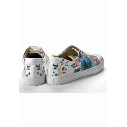 Grozy Blue Flowers Bayan Sneakers