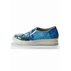 Grozy Blue Skull Vans Bayan Ayakkabı