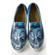 Grozy Blue Skull Vans Ladies Shoes
