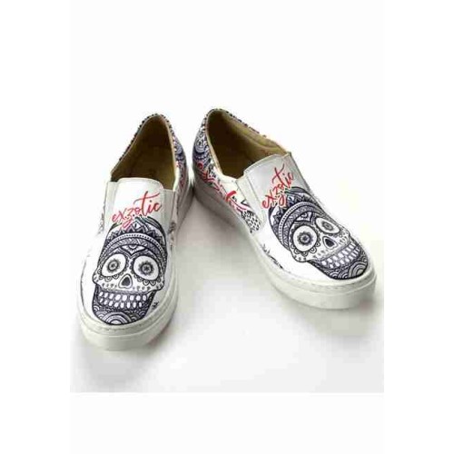 Grozy Exzotic Skull Vans Bayan Ayakkabı