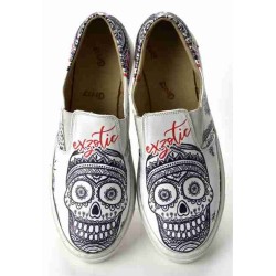 Grozy Exzotic Skull Vans Bayan Ayakkabı