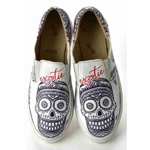 Grozy Exzotic Skull Vans Bayan Ayakkabı