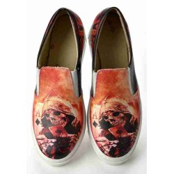 Grozy Playing Card Skull Vans Bayan Ayakkabı