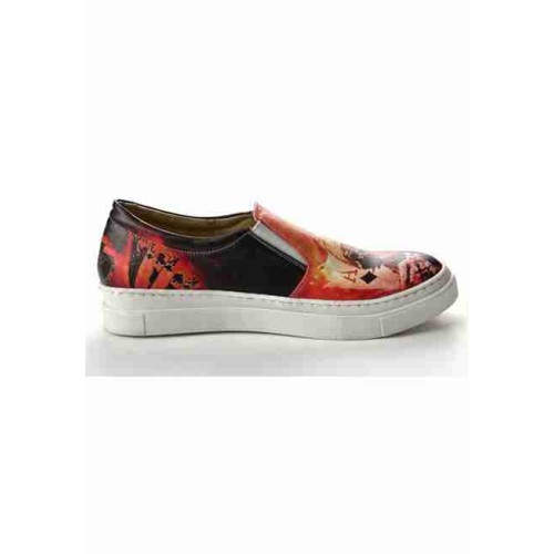 Grozy Playing Card Skull Vans Bayan Ayakkabı