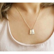 Silver Necklace with License Plate