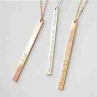 Long Plate Necklace