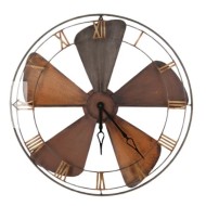 Propeller Patterned Wall Clock
