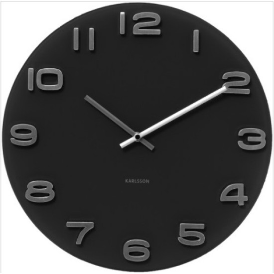Black Glass Wall Clock