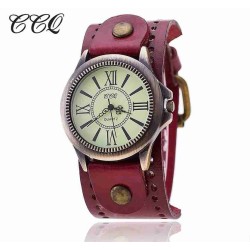 CCQ Vintage Deri Bayan Saat