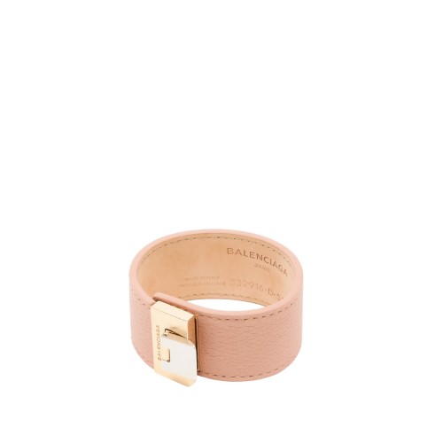 Balenciaga Dokulu Deri Rose Bilezik