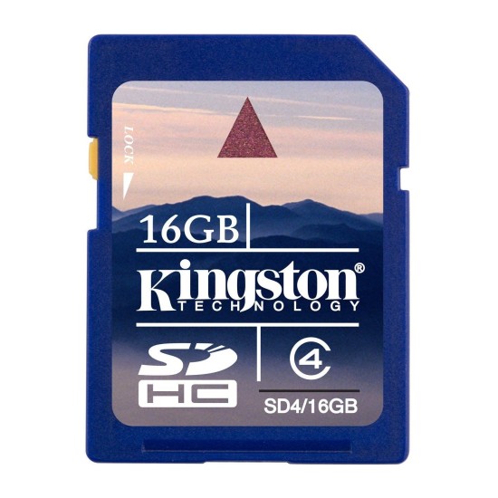 KINGSTON 16 GB, Secure Dijital High Capacity SDHC Kart