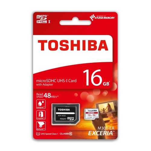 TOSHIBA 16GB MICRO SDHC UHS1 C10 48MB/sn Exceria
