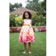 Kids D Floral Print Dress