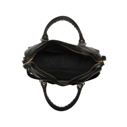 Balenciaga Metallic Edge City Siyah Çanta