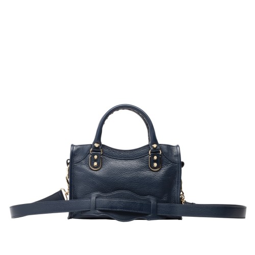 Balenciaga Metal Donanımlı Mavi Askılı Mini Çanta