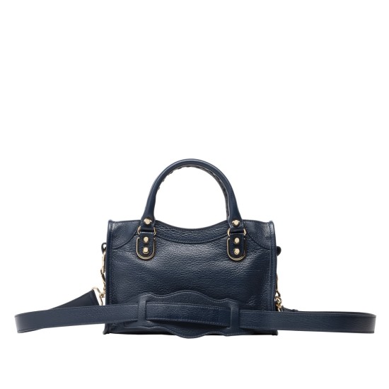 Balenciaga Metal Equipped Blue Strap Mini Bag