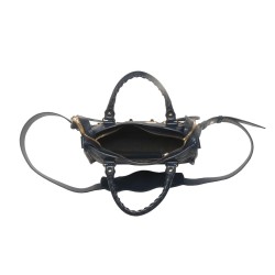 Balenciaga Metal Donanımlı Mavi Askılı Mini Çanta