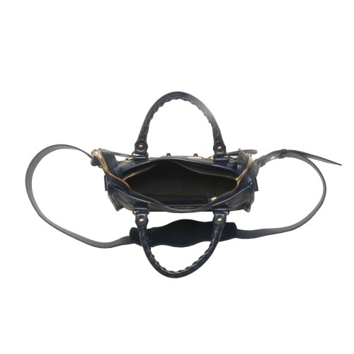 Balenciaga Metal Donanımlı Mavi Askılı Mini Çanta