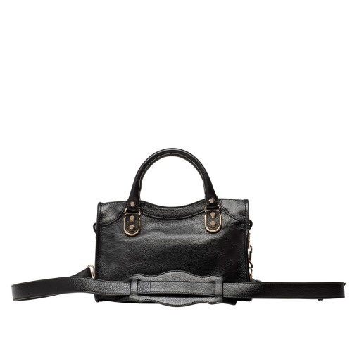 Balenciaga Metal Donanımlı Siyah Askılı Mini Çanta