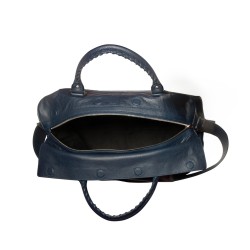 Balenciaga Kuzu Derisi Erkek Koyu Mavi Boston Çanta Balenciaga Kuzu Derisi Erkek Koyu Mavi Boston Çanta