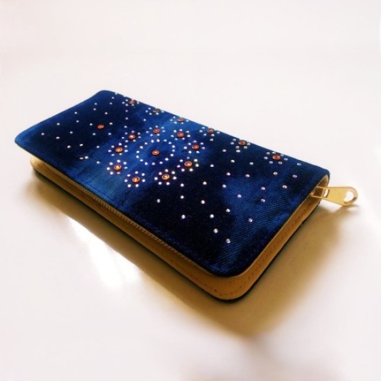 Women's Colored Stone Jeans Wallet