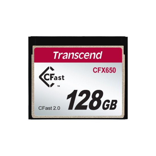 Transcend 128GB CFX650 CFast 2.0 Memory Card