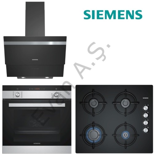 Siemens Ankastre Set Siyah Siemens Ankastre Set Siyah