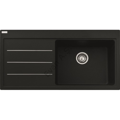 Franke Granit Evye Mythos Fusion Mtf 611 Black Sol