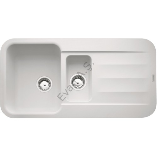 Franke Granit Evye Pebel Pbg 651 Bianco