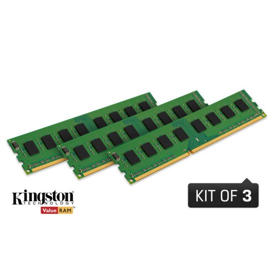 Kingston 24GB DDR3 1333MHz CL9 Masaüstü Belleği Kit(3x8)