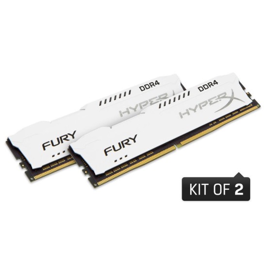 Kingston Hyperx FURY White 16GB DDR4 2666MHz Bellek Kit (2x8GB)