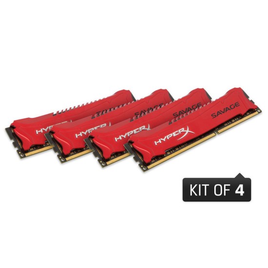 Kingston Hyperx Savage 32GB DDR3 1600MHz Bellek Kit (4x8GB)