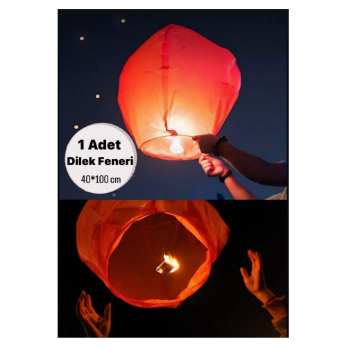 1 Adet Dilek Feneri /Düğün,Nişan Özel Gün İçin Kolay Açılabilen Mumlu Gece Gökyüzü Uçan Dilek Balonu 1 Adet Dilek Feneri /Düğün,Nişan Özel Gün İçin Kolay Açılabilen Mumlu Gece Gökyüzü Uçan Dilek Balonu