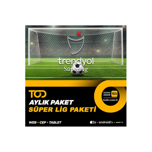 1 Aylık Süper Lig Paketi - (Web + Cep + Tablet + Smart Tv) 1 Aylık Süper Lig Paketi - (Web + Cep + Tablet + Smart Tv)