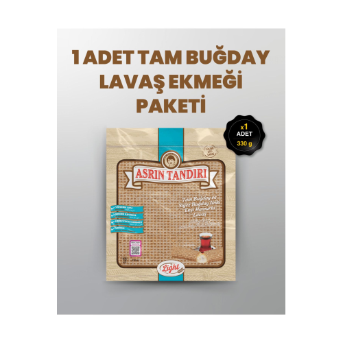 1 Paket Ekşi Mayalı Tam Buğday Lavaş Ekmeği 1 Paket Ekşi Mayalı Tam Buğday Lavaş Ekmeği