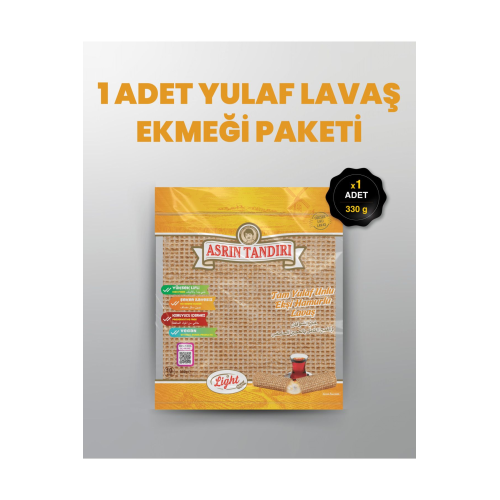 1 Paket Ekşi Mayalı Yulaf Lavaş Ekmeği 1 Paket Ekşi Mayalı Yulaf Lavaş Ekmeği