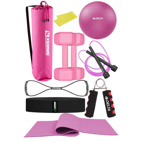 10 Parçalı Pilates Ve Fitness Seti Pilates Minderi, Dambıl, Squat Band Ve Daha Fazlası!