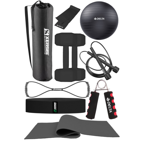 10 Parçalı Pilates Ve Fitness Seti Pilates Minderi, Dambıl, Squat Band Ve Daha Fazlası! Khy-0003,